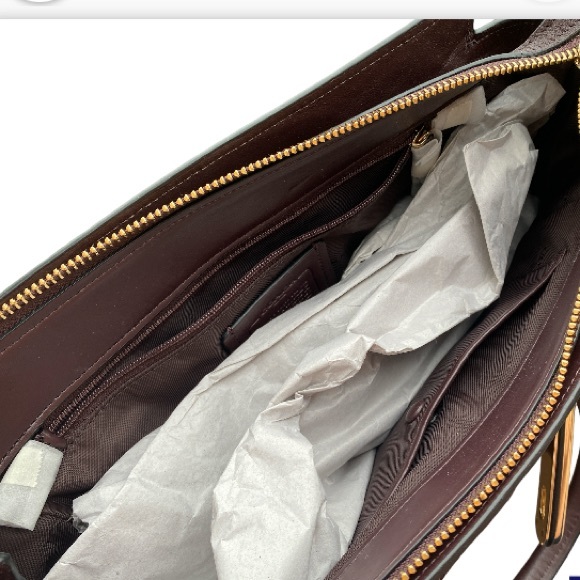 Coach Swagger Carryall Handbag Crossbody Oxblood - Picture 5 of 13